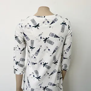 [Soma] White Cheers Champagne Cool Nights Jersey Scoop Neck Sleepshirt Size XS thumbnail 6