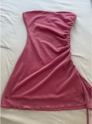Princess polly pink sparkly mini dress thumbnail 2