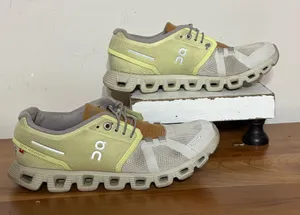 On Running Cloud 5 Hay Ice Yellow Brown Running Shoes 59.98362 Womens 7 thumbnail 1
