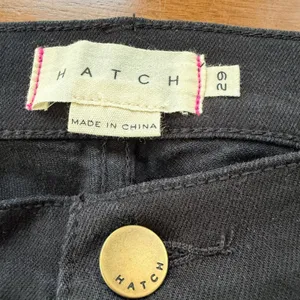 HATCH The Slim Under Belly Maternity Jeans Skinny in Jet Black Size 29 thumbnail 9