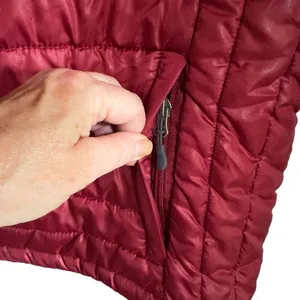 Vintage Slalom Quilted Lightweight Puffer Jacket Size Small Red thumbnail 9