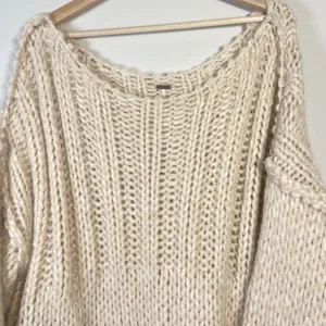 Free People Be There Knit Oversized Comfy‎ Sweater Size Small Cozy Indie sleeze thumbnail 5