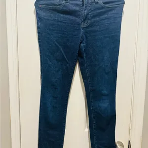 Madewell Dark Blue Straight Leg Jeans thumbnail 4