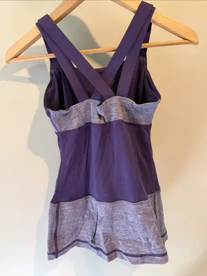 Lululemon 4 Chaturanga Concord Grape Athletic Activewear Tank Top thumbnail 6