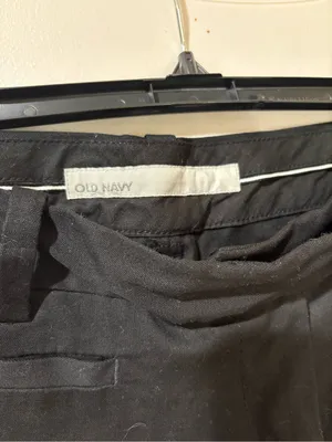 Vintage Y2K Old Navy Low Rise Flared Pants Black Stretch Size 4 thumbnail 3