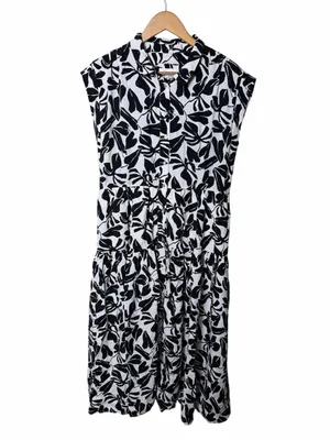 By Anthropologie Tiered Shirt Dress Size Medium thumbnail 4