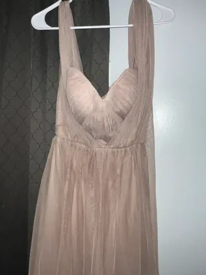 Birdie Gray Bridesmaid Dress thumbnail 3