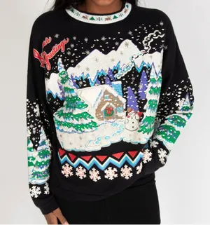 Vintage 90s 1991 Christmas holy grail Crewneck sweater thumbnail 3