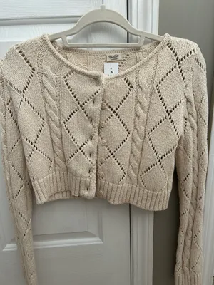 John Galt Brandy Melville cropped knit cardigan thumbnail 2