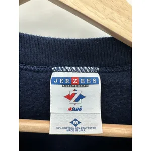 Jerzees‎ Navy Blue Crewneck Pullover Unisex M Christmas Winter Novelty Fleece thumbnail 5