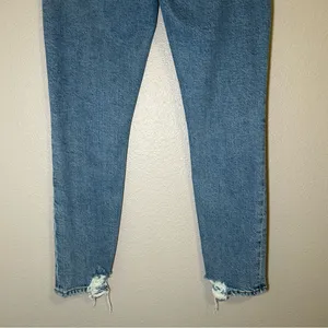 AGOLDE Nico High Rise Button Fly Slim Fit Denim Jeans Women’s Size 25 thumbnail 8