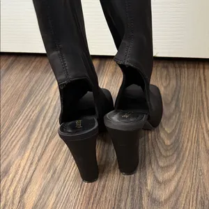 BAMBOO Black Over the Knee Boots thumbnail 5