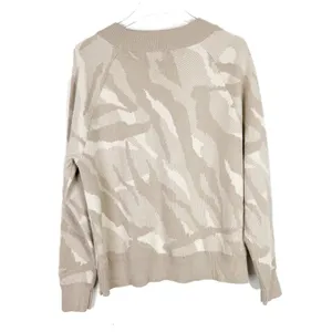 Jacquard Textured Crew Sweater Merino Wool Size Medium M EUC L2377 thumbnail 8