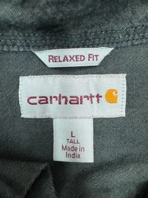 Carhartt Relaxed Fit Mens Chambray Button Front Long Sleeve Shirt- LTall thumbnail 4
