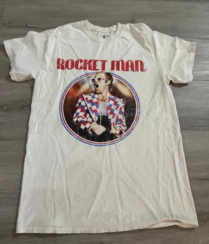 Elton John "Rocket Man" Graphic Tee - Size Medium - NWT thumbnail 3
