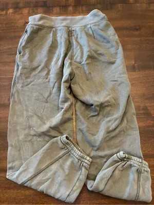 Aerie Sweatpants Medium Green Zipper Corset High-Waist Zip Front Joggers thumbnail 4