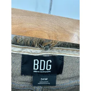 BDG Urban Outfitters‎ Straight Leg Jeans 34W Raw Waist Y2K Vintage Wash thumbnail 4
