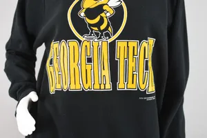 Vintage Georgia Tech Yellow Jackets Sweatshirt, Size Small - Medium thumbnail 7