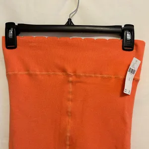 NWT Anthropologie Orange Ribbed Lettuce Trim Athletic‎ Legging Medium thumbnail 5