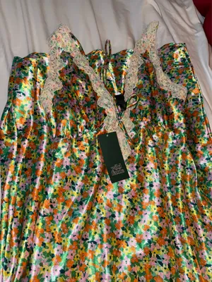 Target Maxi Floral Dress Satin thumbnail 3