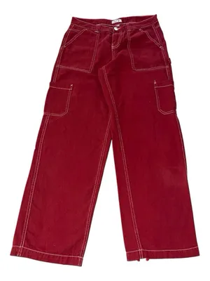 Grunge Garge red cargo pants. Size 25 thumbnail 1