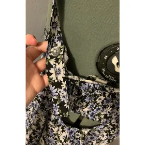 American Eagle Sundress Daisy Floral Pattern Blue Medium thumbnail 8