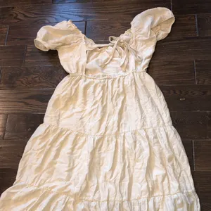 Forever 21 ivory color maxi dress size XLarge boho thumbnail 6