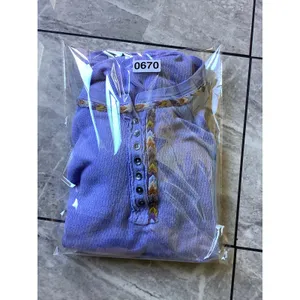 We The Free Free People Blue Waffle Knit Thermal Henley Embroidered Trim Top L thumbnail 9