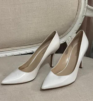 Nine West White Leather Martinar Pump thumbnail 2