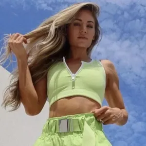 Balance‎ Athletica Vitality Women's M Isotope Zip Front Crop Top Sports Bra Neon thumbnail 1
