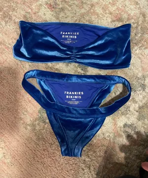 Frankie’s Bikinis Blue Velvet Bikini thumbnail 3