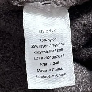 Barefoot Dreams Cozy Chic Lite Cardigan Lounge Leisure‎ Holiday Cabincore L/XL thumbnail 8
