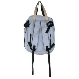 BB Well Diaper Bag Backpack with PEVA Waterproof Changing Pad Spacious Pockets Gray thumbnail 2