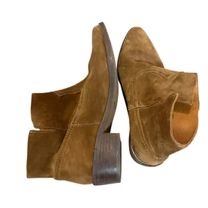 Madewell Brown Suede Leather Pull-On Western Cowgirl Ankle Boots Size 8 thumbnail 5