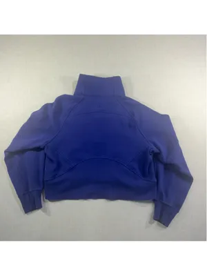 Lululemon Scuba Oversized Funnel Neck Half Zip Sweatshirt Charged Indigo XS/S thumbnail 7
