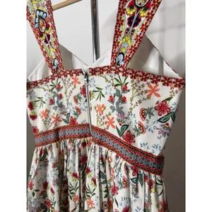 Alice + Olivia Portia Sweetheart Neck Floral Stretch Cotton Midi Dress thumbnail 6
