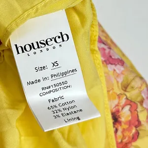 HOUSE OF CB Felizia Puff Sleeve Sundress in Butter Print Size X-Small thumbnail 10