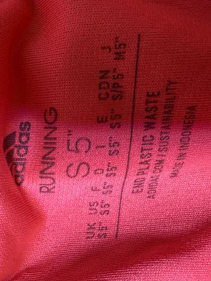 adidas Coral Pink Athletic Shorts with Dark Stripe Accents thumbnail 5