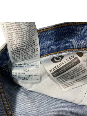 Levi’s Premium Denim Wedgie Jeans Blue Size 26 Straight Leg Minimalist Preppy thumbnail 7