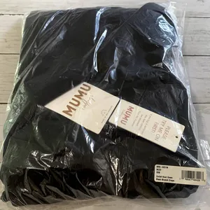 NWT Show Me Your Mumu Zurich Knot Dress in‎ Black Stretch Crepe thumbnail 4