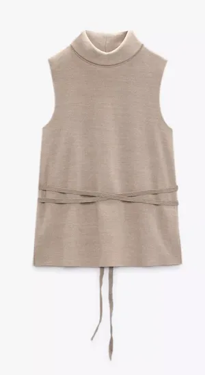 Zara Soft Drawstring Top thumbnail 1