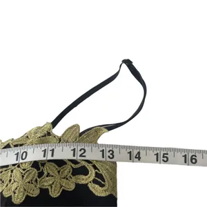 Trac Size XS Black Gold Mini Dress Whimisgoth Chiffon‎ Fairy Grunge HOCO thumbnail 8