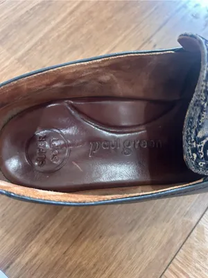 Paul Green Natasha Flat Loafers Leather Platform Leopard Black - Sz 8 thumbnail 7