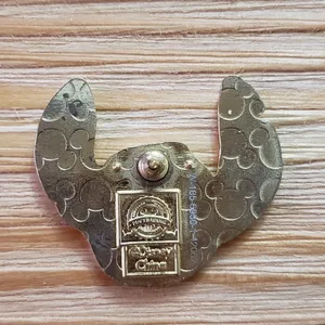Disney Lilo & Stitch Enamel Pin Happy Laughing Face Emoji Open Mouth OS thumbnail 2