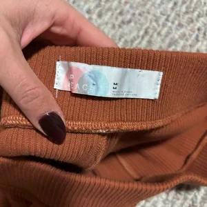 Free People Picnic Sweater Ribbed Flare Lounge Pant Terra Cotta- Size Medium thumbnail 10