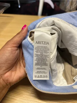 Aritzia Beige Khaki Mid-Rise Chino Carrot Trousers thumbnail 10