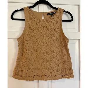 Banana republic x mad men shimmer lace cropped top xs thumbnail 2