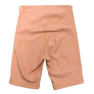 Lululemon Ribbed Contoured High-Rise Short 8" Malibu Peach Biker Shorts Size 4 thumbnail 7