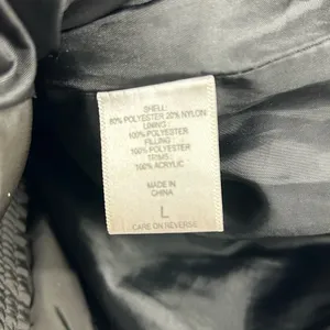 New York & Company Black Puffer Jacket Women’s Large | Zip Front Coat w/ Hood thumbnail 2