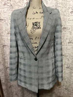 Bershka 70- NWT  Plaid Blazer XS thumbnail 4